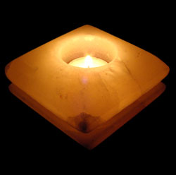cube line salt candle holder
