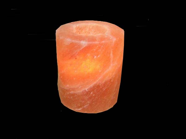 cylinder shape salt candle holder