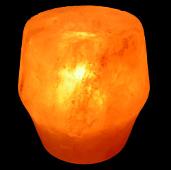 Crafted Glass shapes salt candle holder