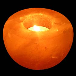 round shapes salt candle holder