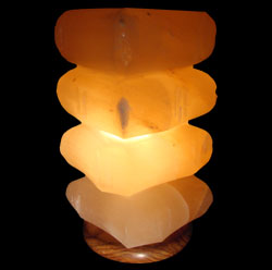 Step shape salt candle holder