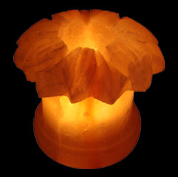 Sun flower shape slat candle holder