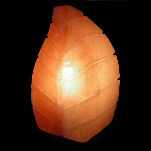 leaf shapes salt lamps